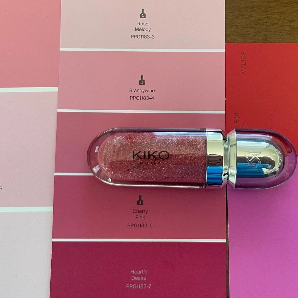 Kiko Milano 3D Hydra Lipgloss 17 Pearly Mauve Shimmer Plumping Gloss 6.5ml NEW